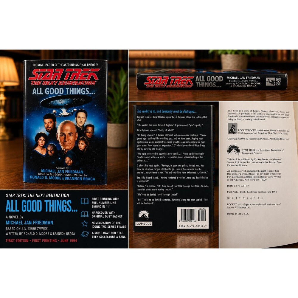 Vintage Star Trek The Next Generation: All Good Things… First Edition Hardcover